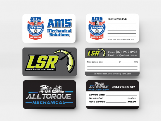 Automotive Service Stickers