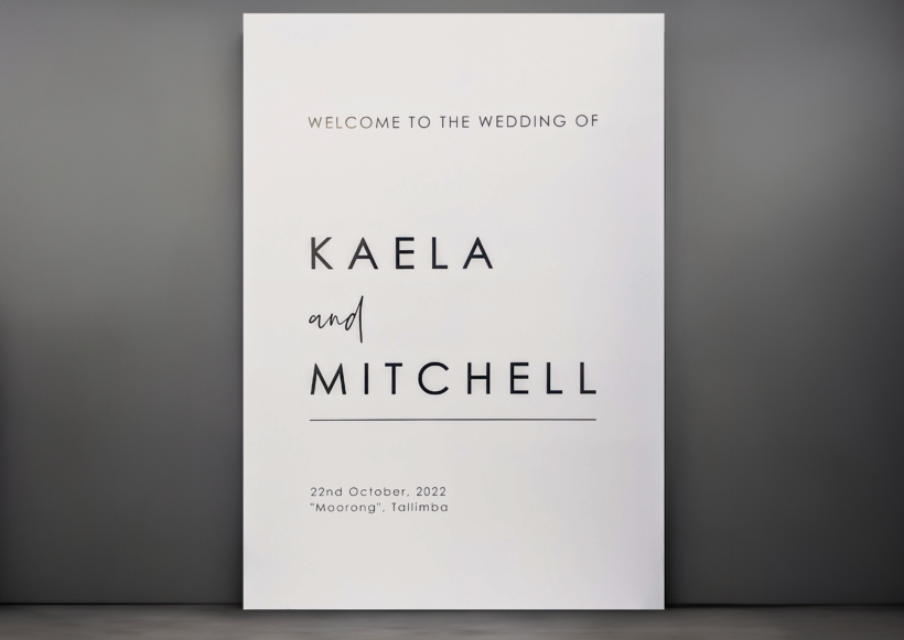 Wedding & Event Signage